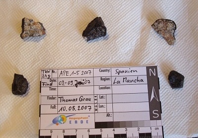 The latest meteorite fall from La Mancha, Spain