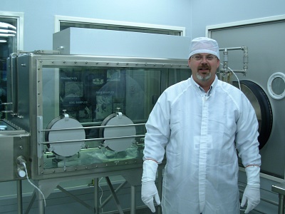Image of me in the NASA Lunar Preparation Laboratory